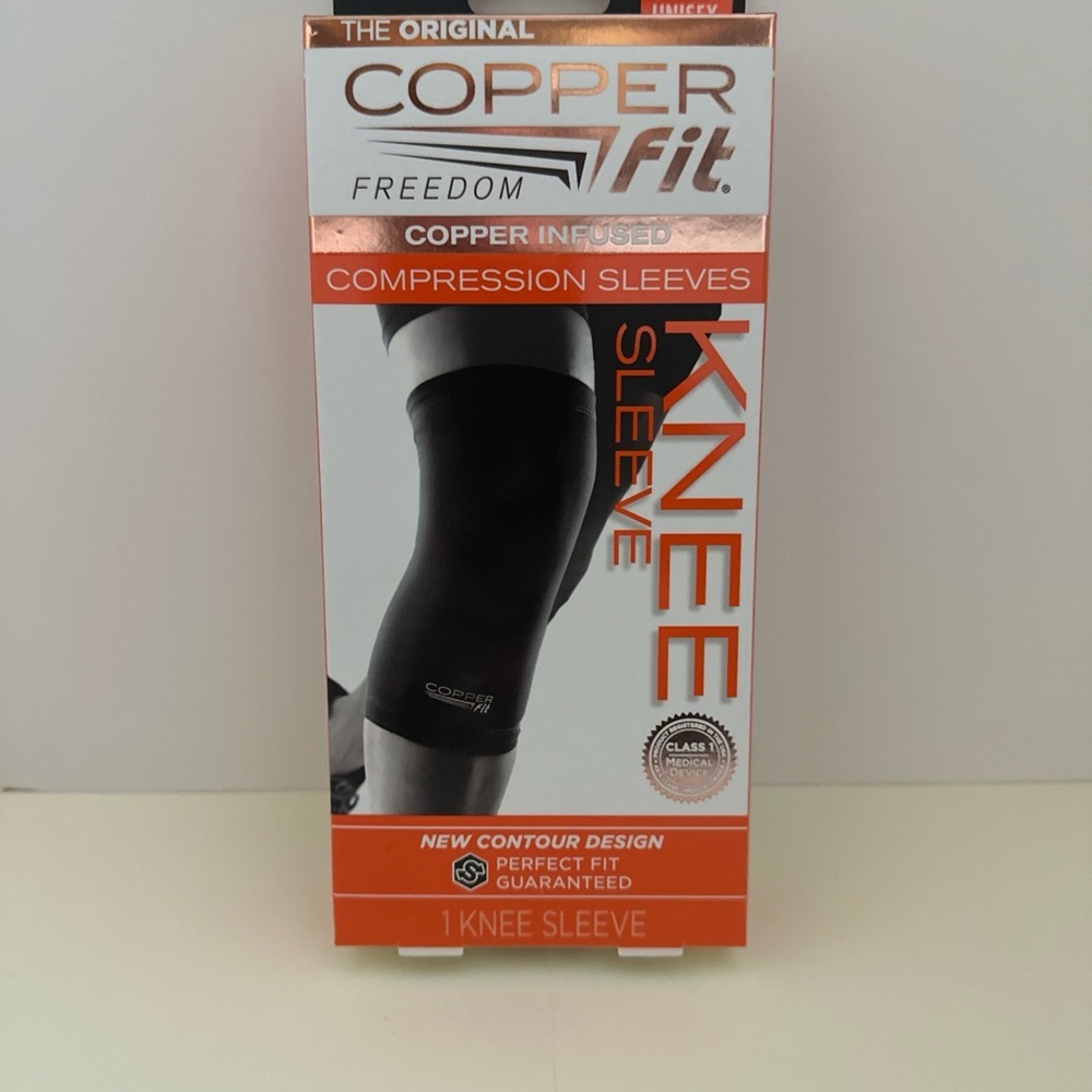 Copper Fit Knee Compression Sleeve size L/ NWT